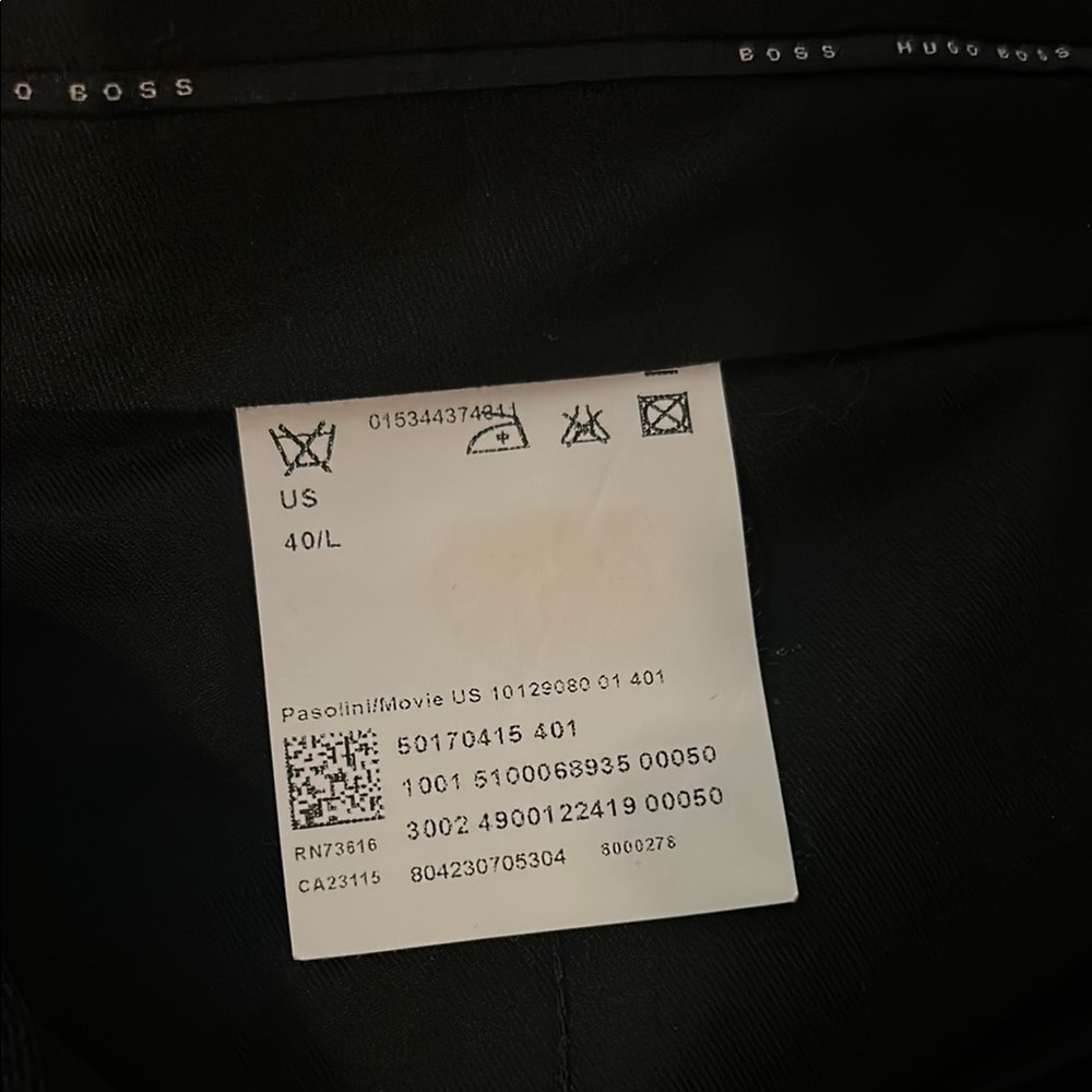 Hugo Boss Pinstripe Men’s Navy Trousers - Picture 4 of 7